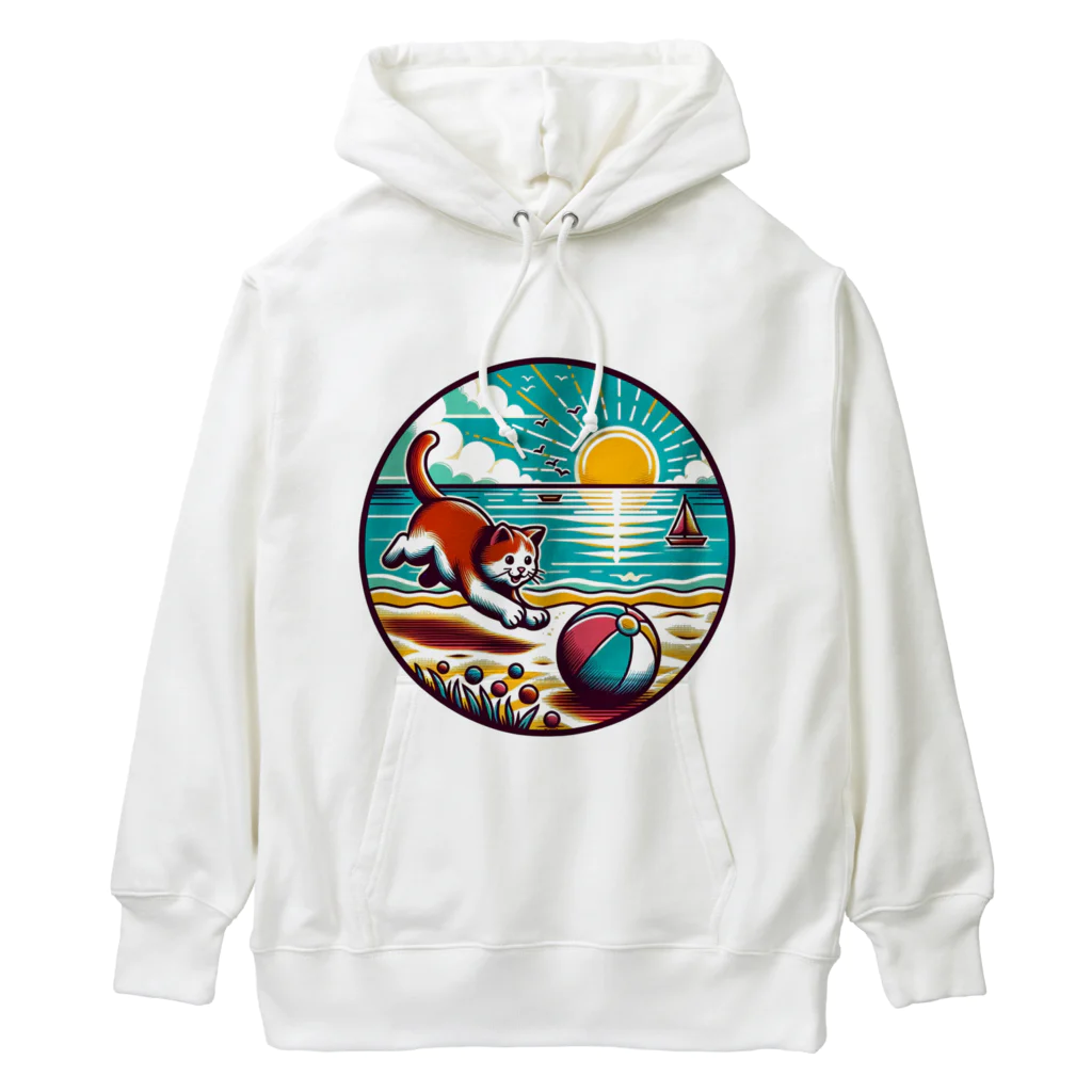 sakurafubukiのニャンタスティック・ビーチデイ！ Heavyweight Hoodie