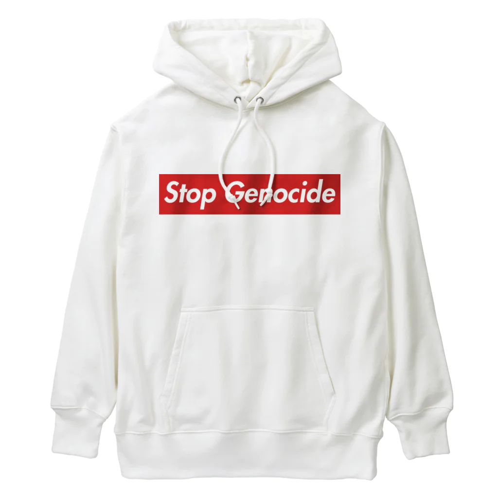 YaHabibi ShopのSTOP GENOCIDE　パレスチナ解放のためのもの ヘビーウェイトパーカー