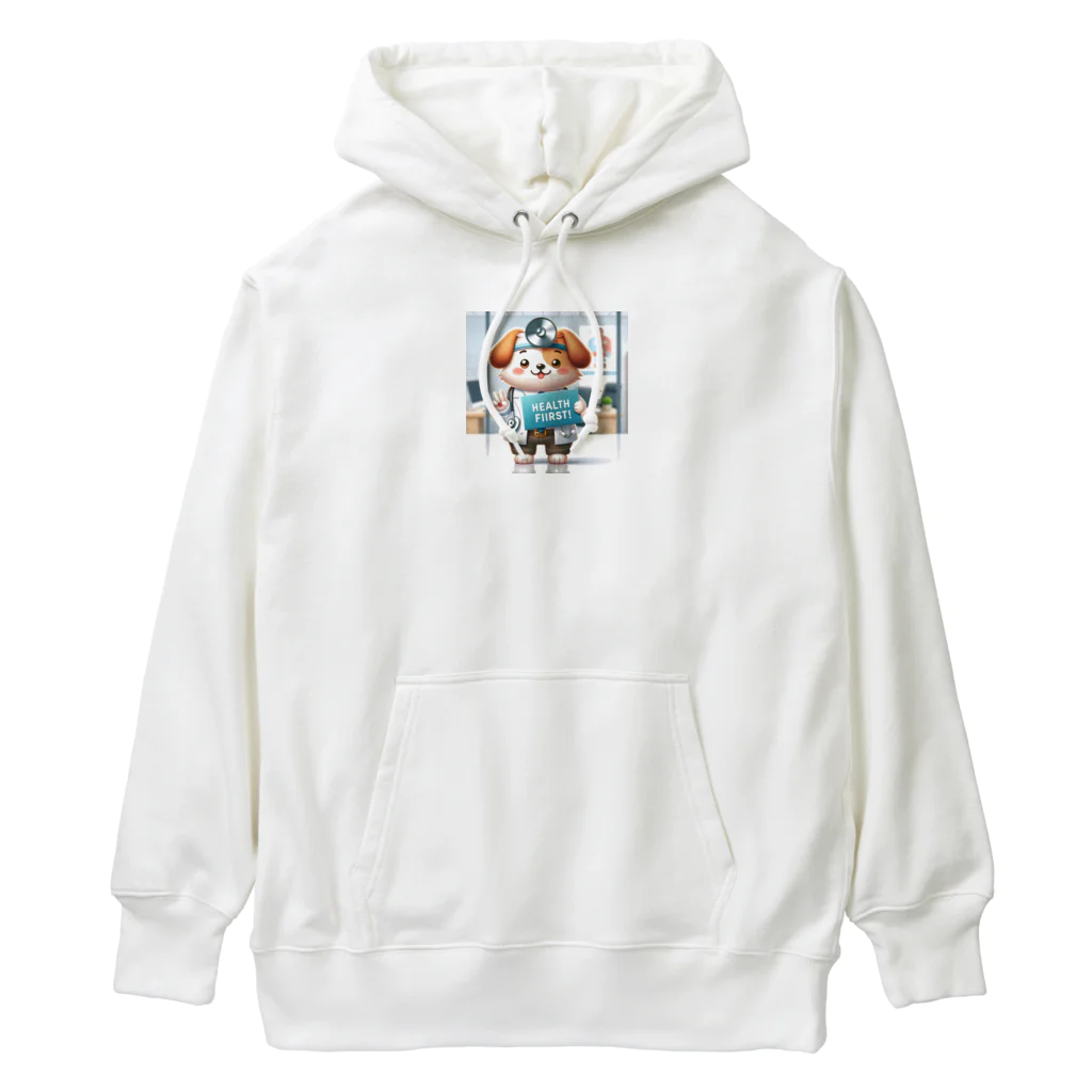 はらの健康第一の犬 Heavyweight Hoodie