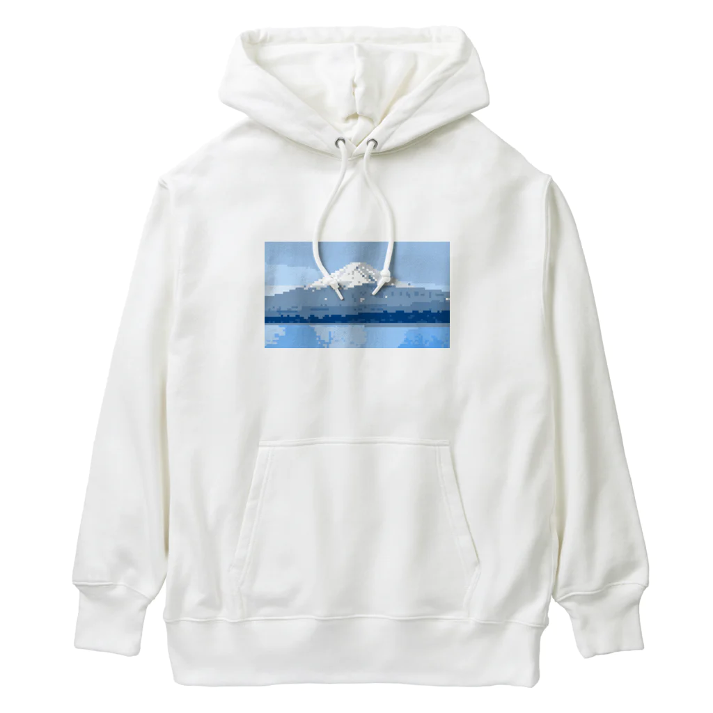 FredOBのピクセル富士 Heavyweight Hoodie