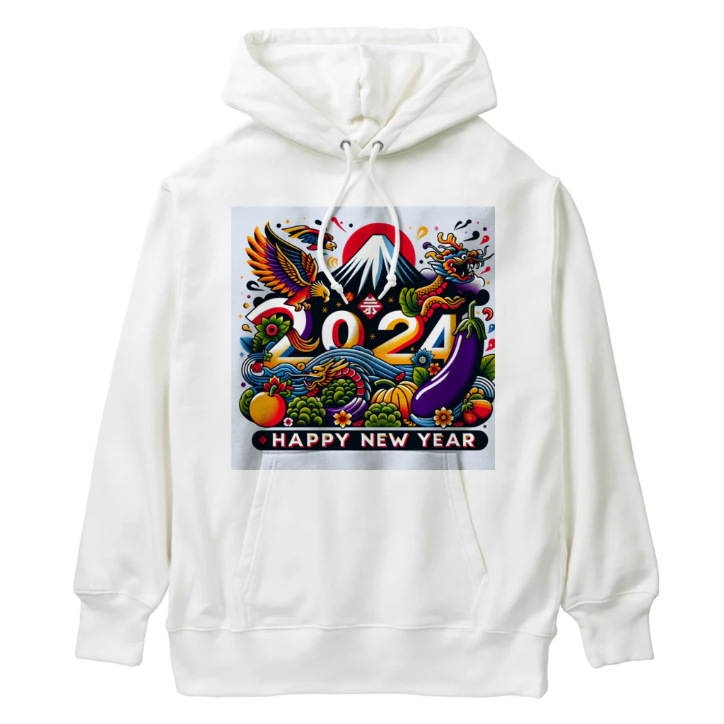 niko&PANDA shopの2024年　ハッピーニューイヤー Heavyweight Hoodie