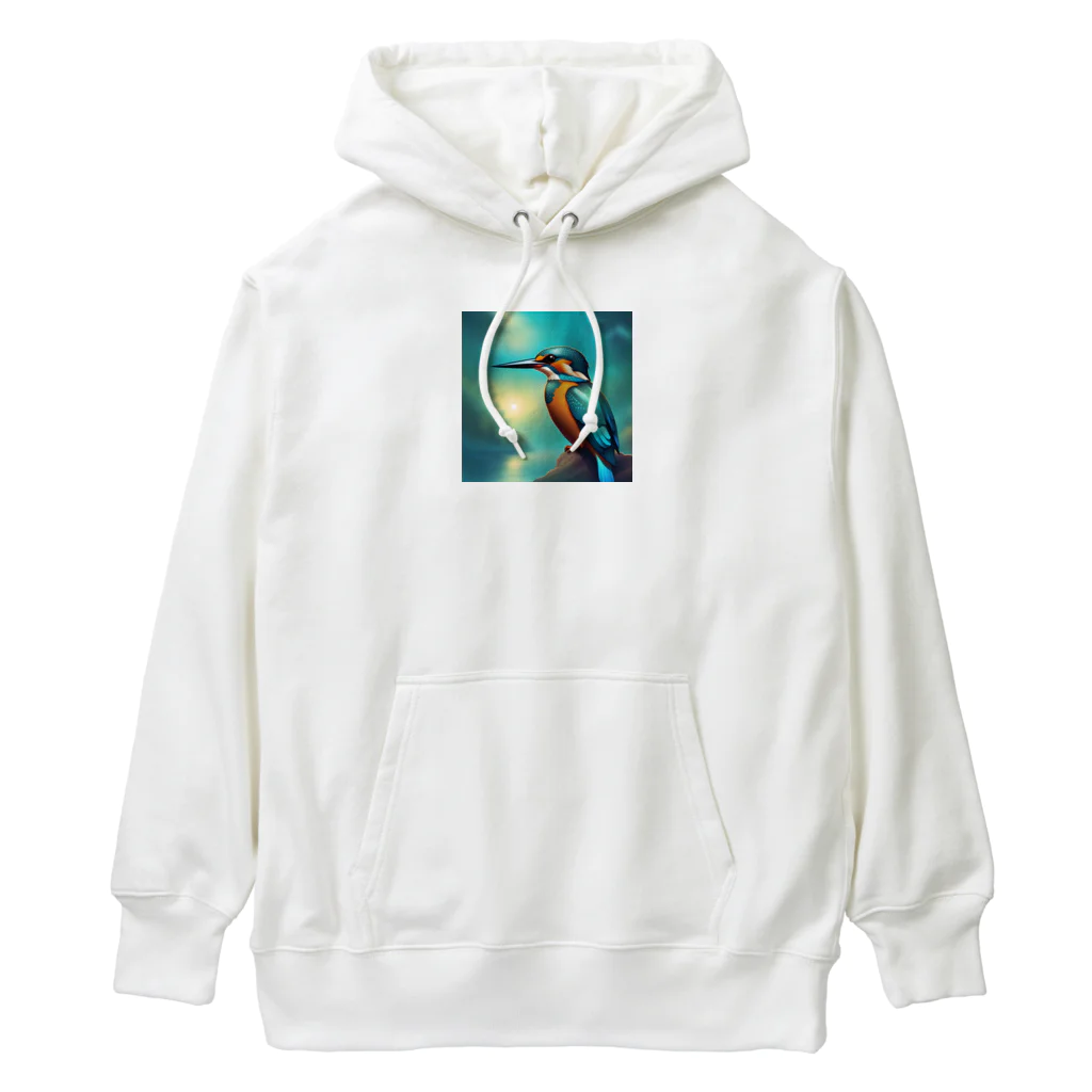 bestfriend54のカラフルカワセミくん Heavyweight Hoodie