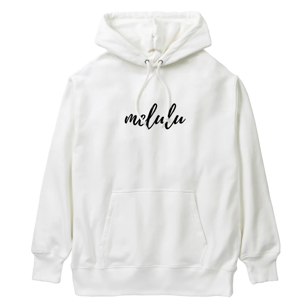 melulu 公式ショップのmeluluの黒 Heavyweight Hoodie