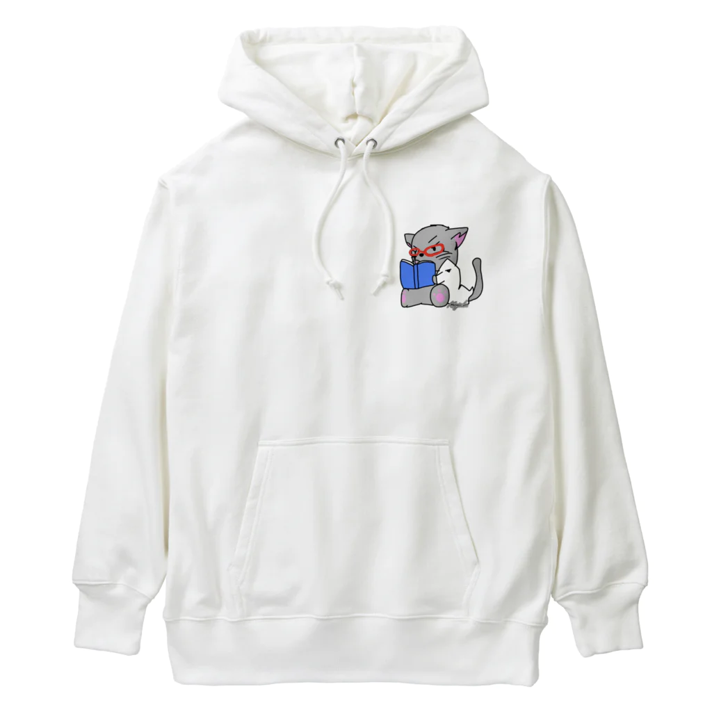 Kujakuの朗読猫 Heavyweight Hoodie