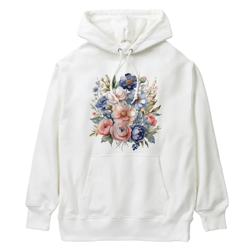 ファンシーTシャツ屋のパステルカラーの花束 Heavyweight Hoodie