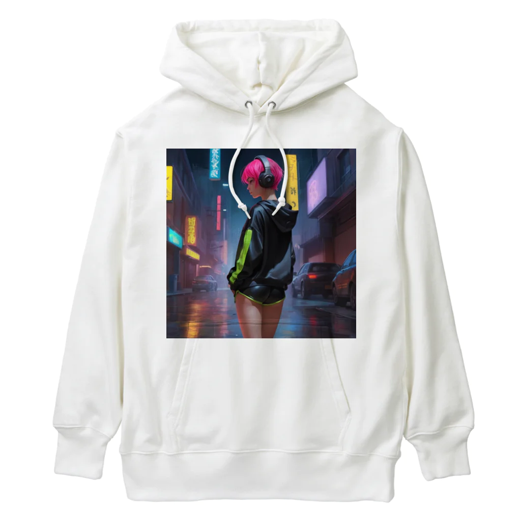 shiba9のCyber Girl Heavyweight Hoodie