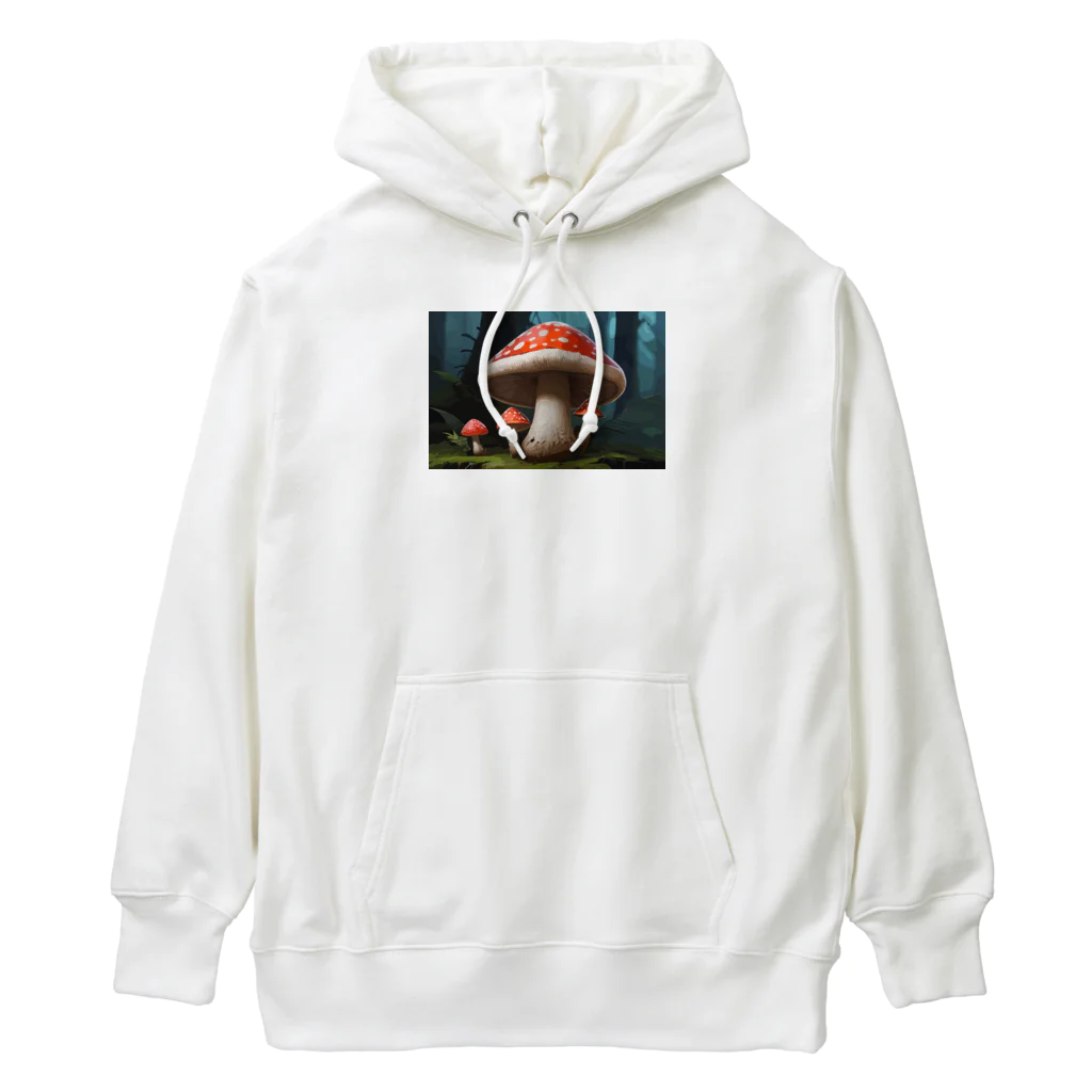 ファンシーTシャツ屋のメルヘンで毒がありそうなキノコ Heavyweight Hoodie