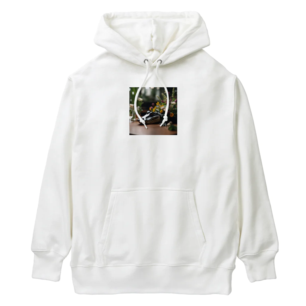 クロコダイリテンのFlowerWANI Heavyweight Hoodie