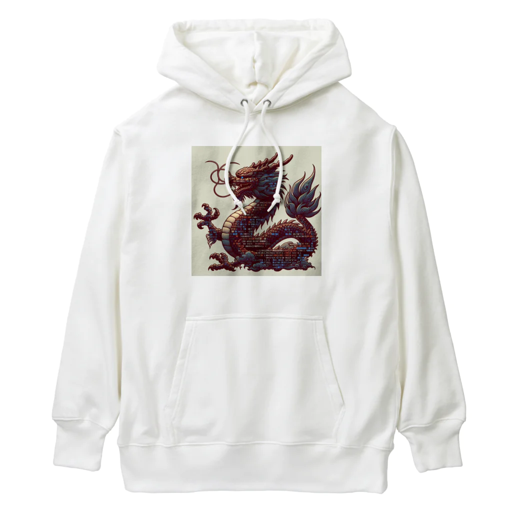 5656ショップの古代プログラムドラゴン Heavyweight Hoodie