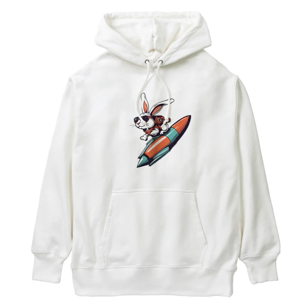 ロケットうさぎのロケットうさぎ　ミッション遂行 Heavyweight Hoodie