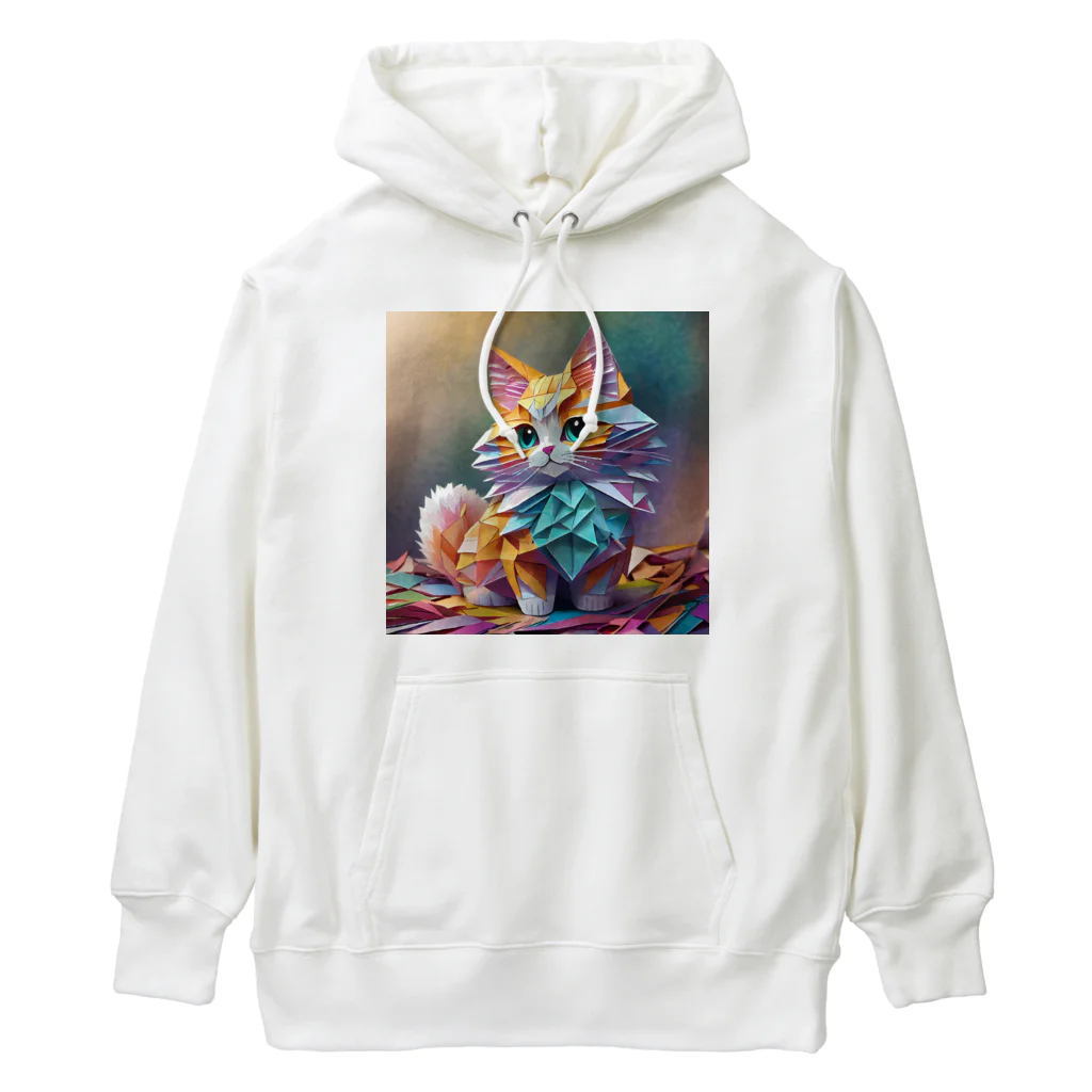 Wonderful Trickのおりがみ猫　にゃーにゃ Heavyweight Hoodie