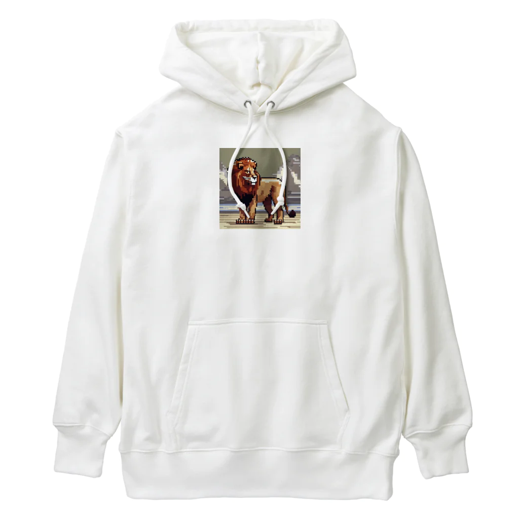 テフラんずのドット絵のライオン Heavyweight Hoodie