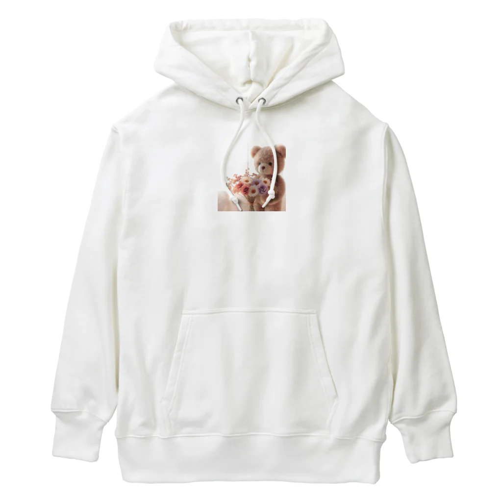 星パンダショップのはなとくま　～flower and bear～ Heavyweight Hoodie