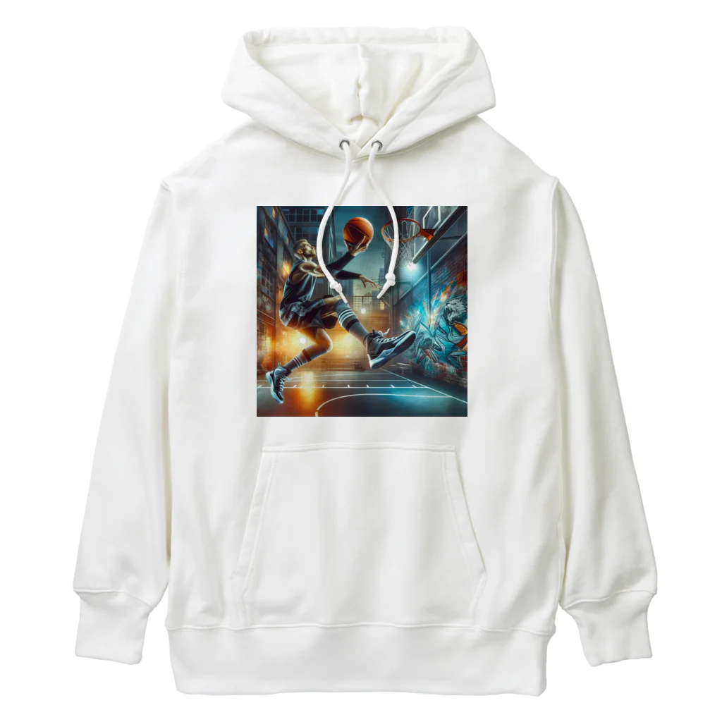 murankoのゴールへの一瞬の瞬間！バスケットボールの魔術師が放つシュート！ Heavyweight Hoodie