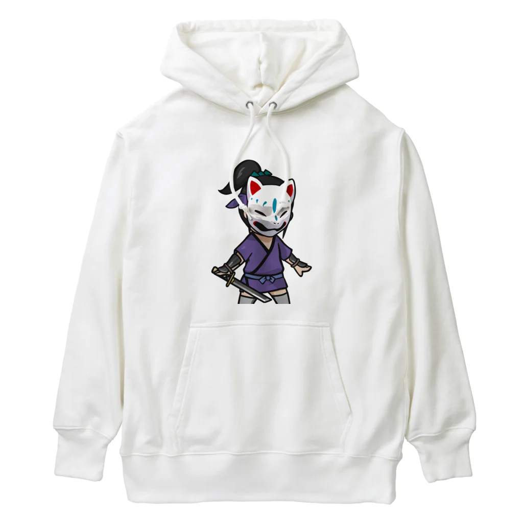 ninjayaの狐白（クリプト忍者） Heavyweight Hoodie