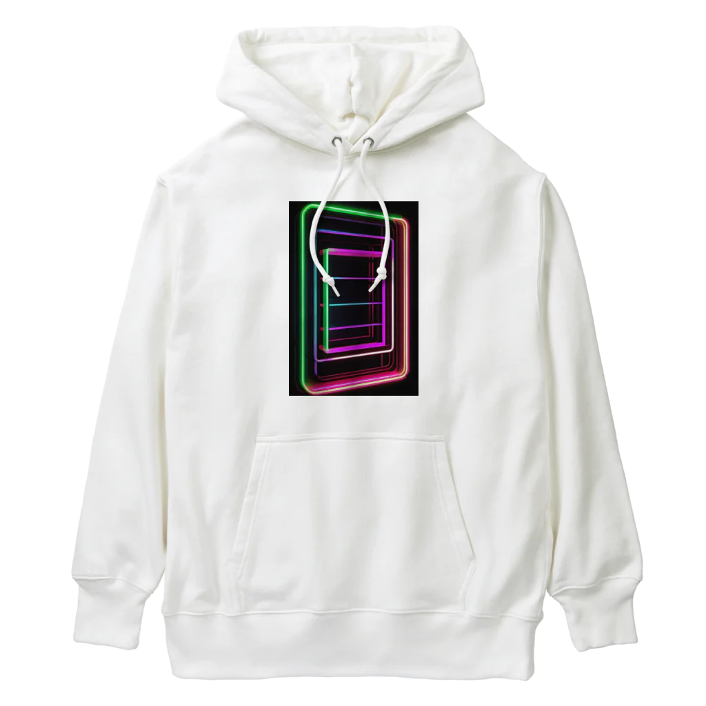 Association Against Mirroring SelfiesのAbstract_Neonsign Heavyweight Hoodie