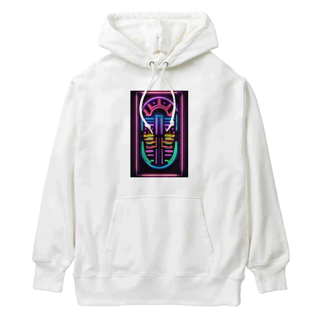 Association Against Mirroring SelfiesのAbstract_Neonsign02 Heavyweight Hoodie