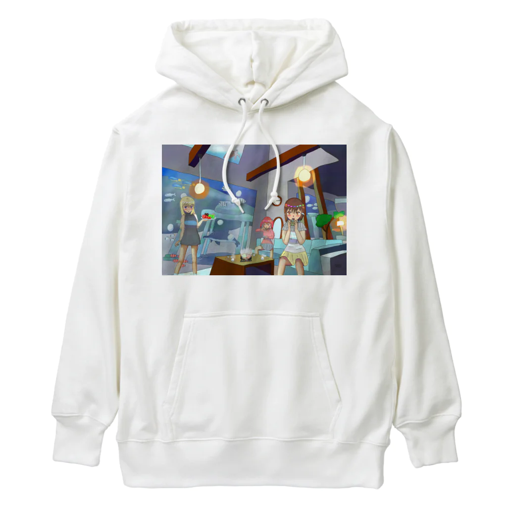 きなこもちの小屋２号店の海の中の家の鍋パーティー Heavyweight Hoodie