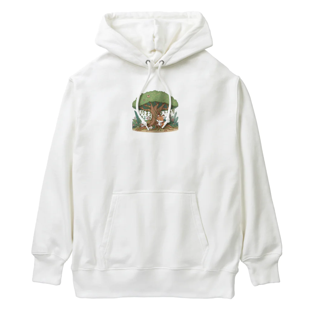 星パンダショップのガジュマルとキツネと森の仲間たち Heavyweight Hoodie