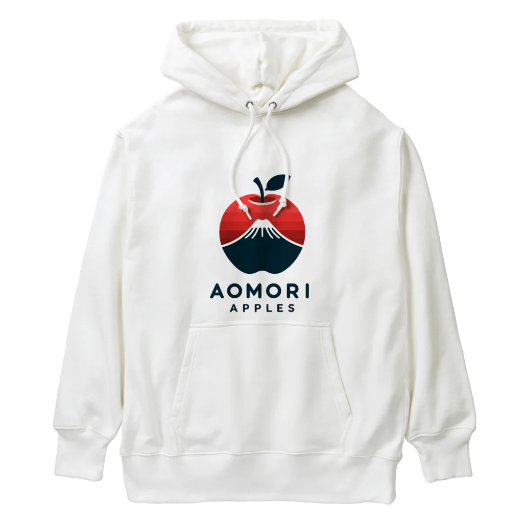 KUMACHOPのあおもりりんごと岩木山 Heavyweight Hoodie