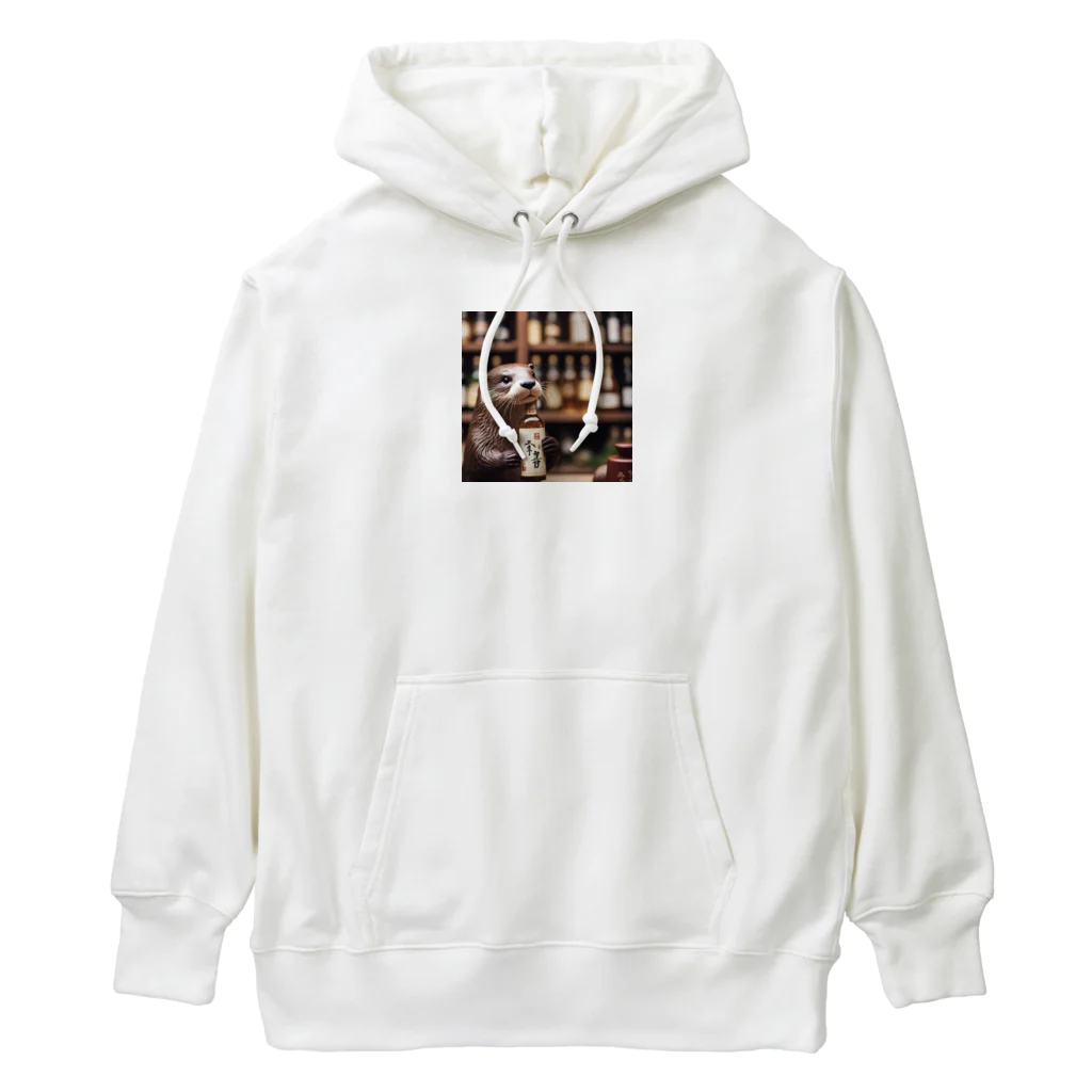 「動物ミリ屋」のカワウソのパーくん Heavyweight Hoodie