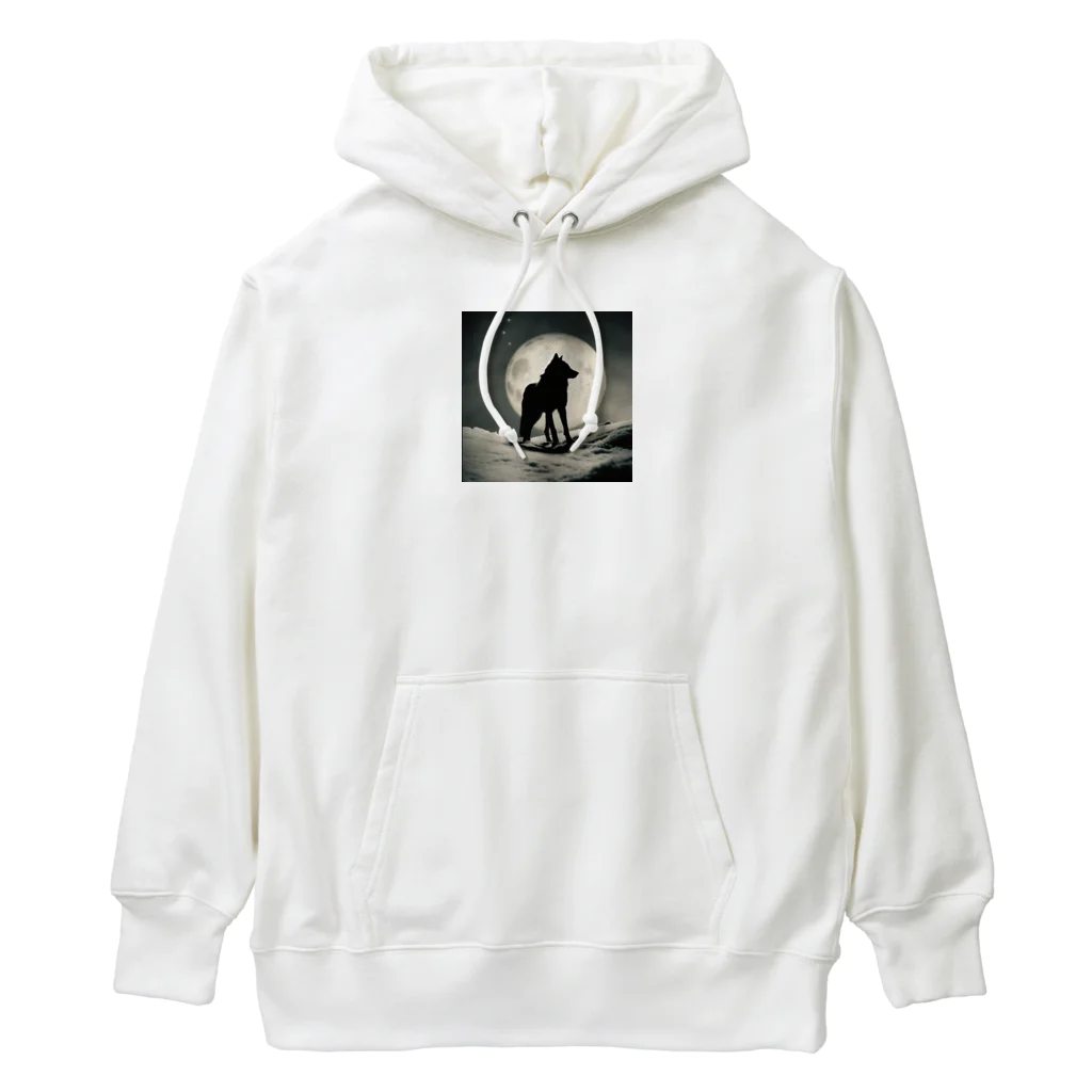 狼ショップの凍てつく月狼 Heavyweight Hoodie