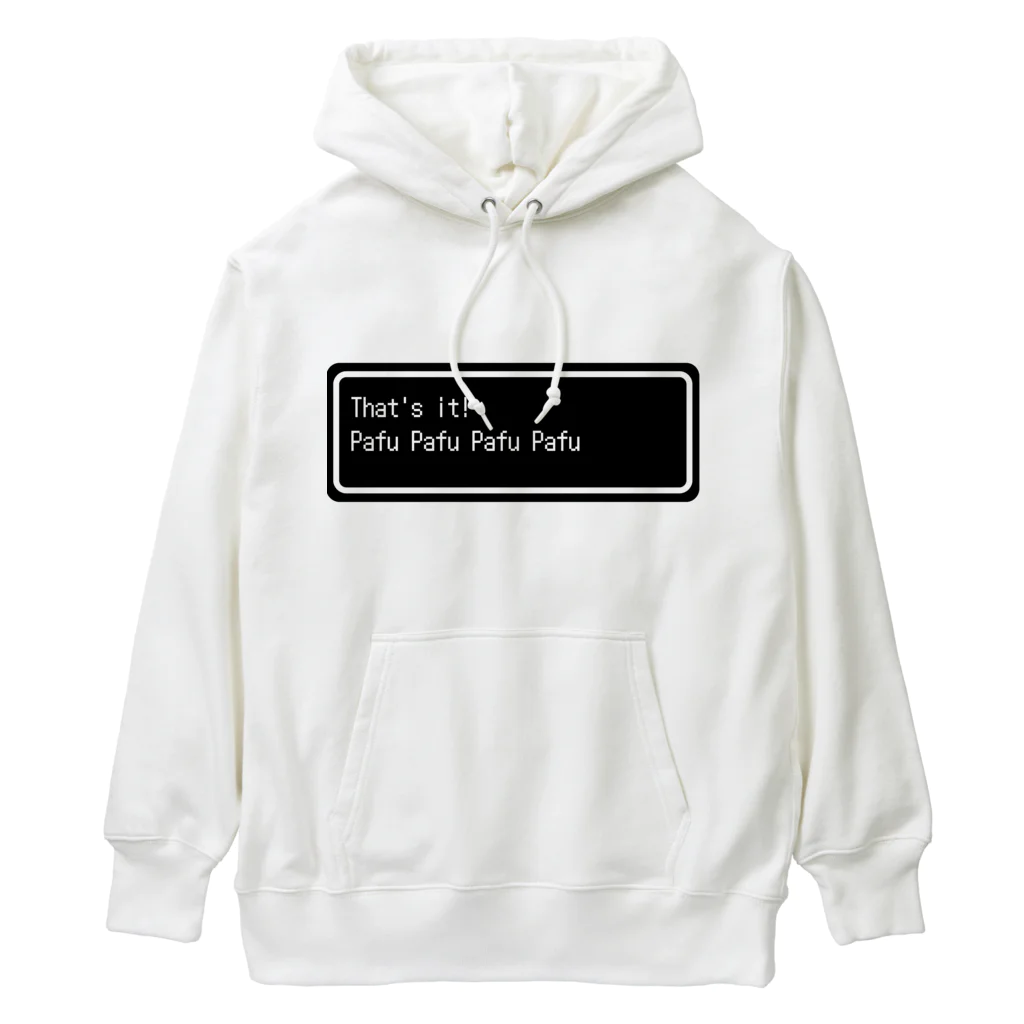 NEW.Retoroの『That's it!  Pafu Pafu Pafu Pafu』白ロゴ Heavyweight Hoodie