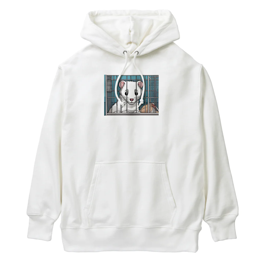 ai-open-202402のフェレット Heavyweight Hoodie