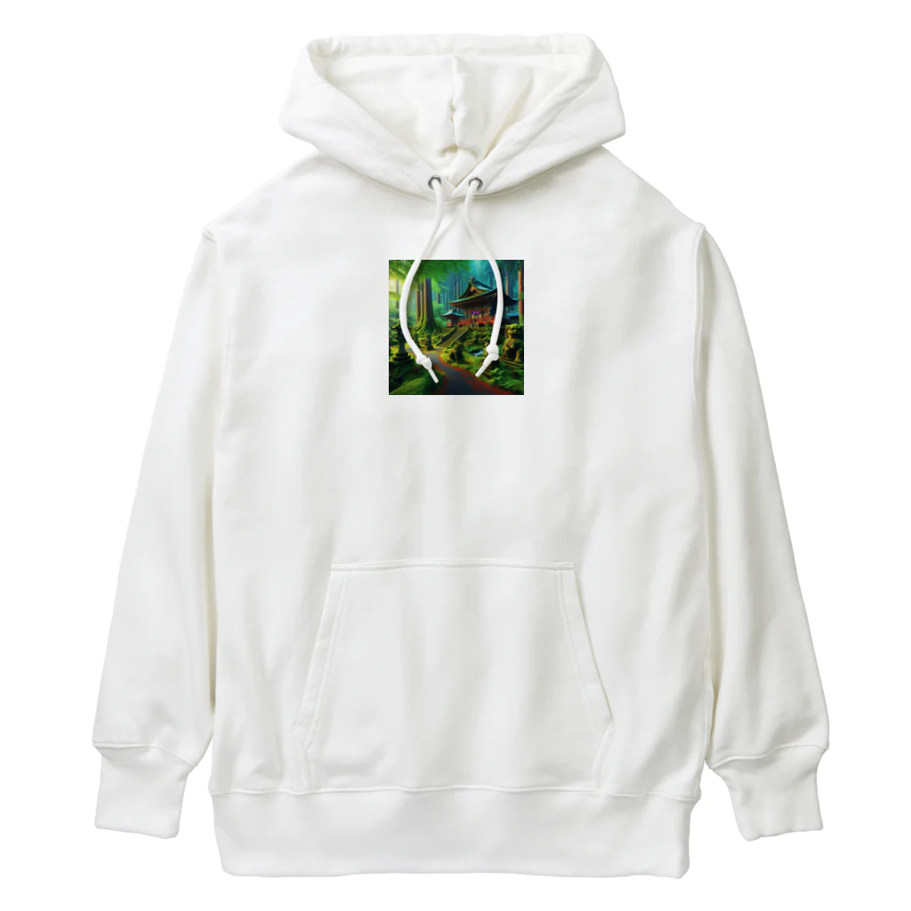 「動物ミリ屋」の新緑の癒し Heavyweight Hoodie