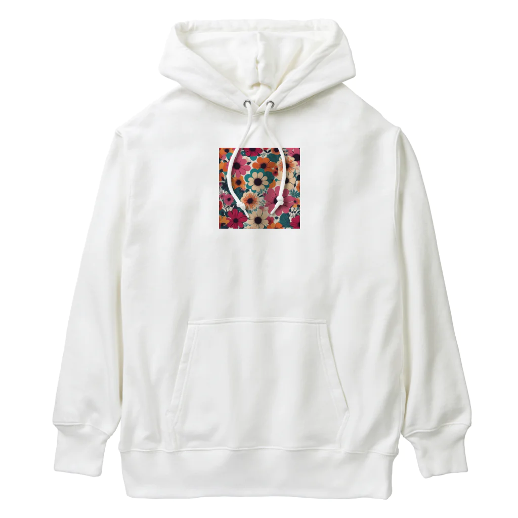 NATSUMAKITSUNEの北欧風　花柄　マリメッコ風 Heavyweight Hoodie