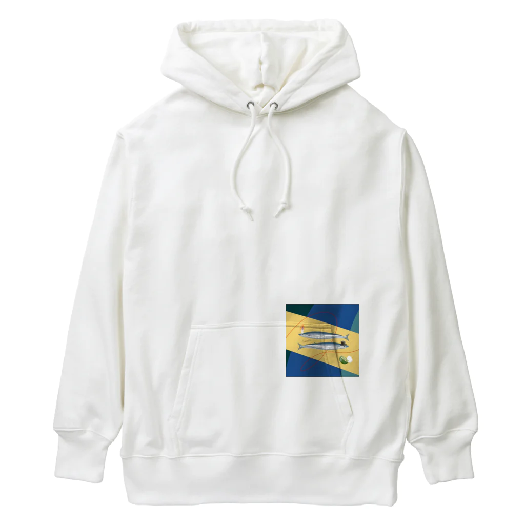 にゃんこのさかなのサンマ Heavyweight Hoodie