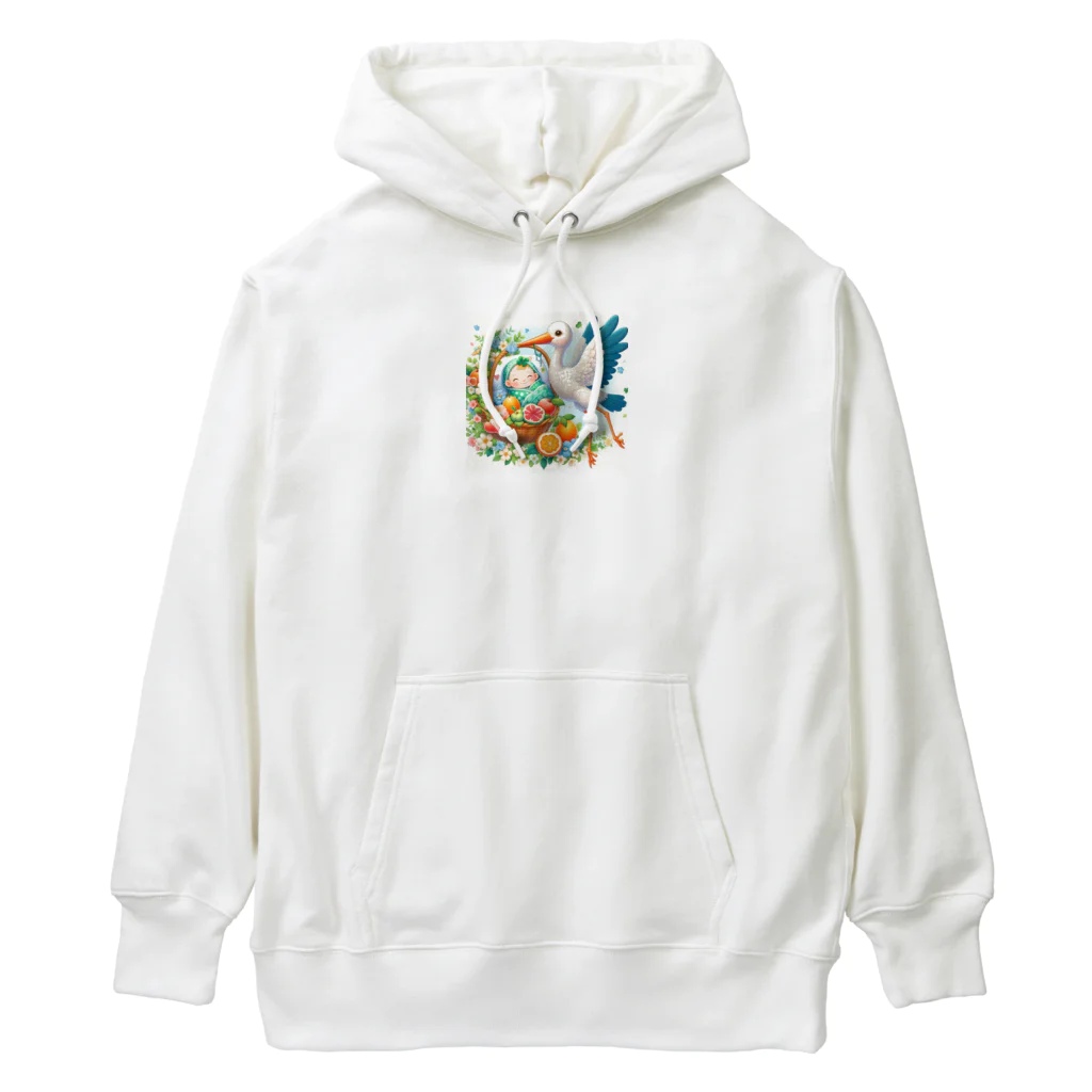 Kai🐚の幸せを呼ぶコウノトリ2/Stork of Happiness2 Heavyweight Hoodie