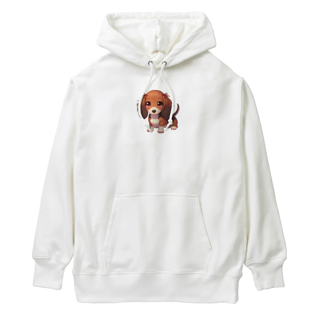 Dog Selectionのミニチュアダックス　女の子　アイテム Heavyweight Hoodie