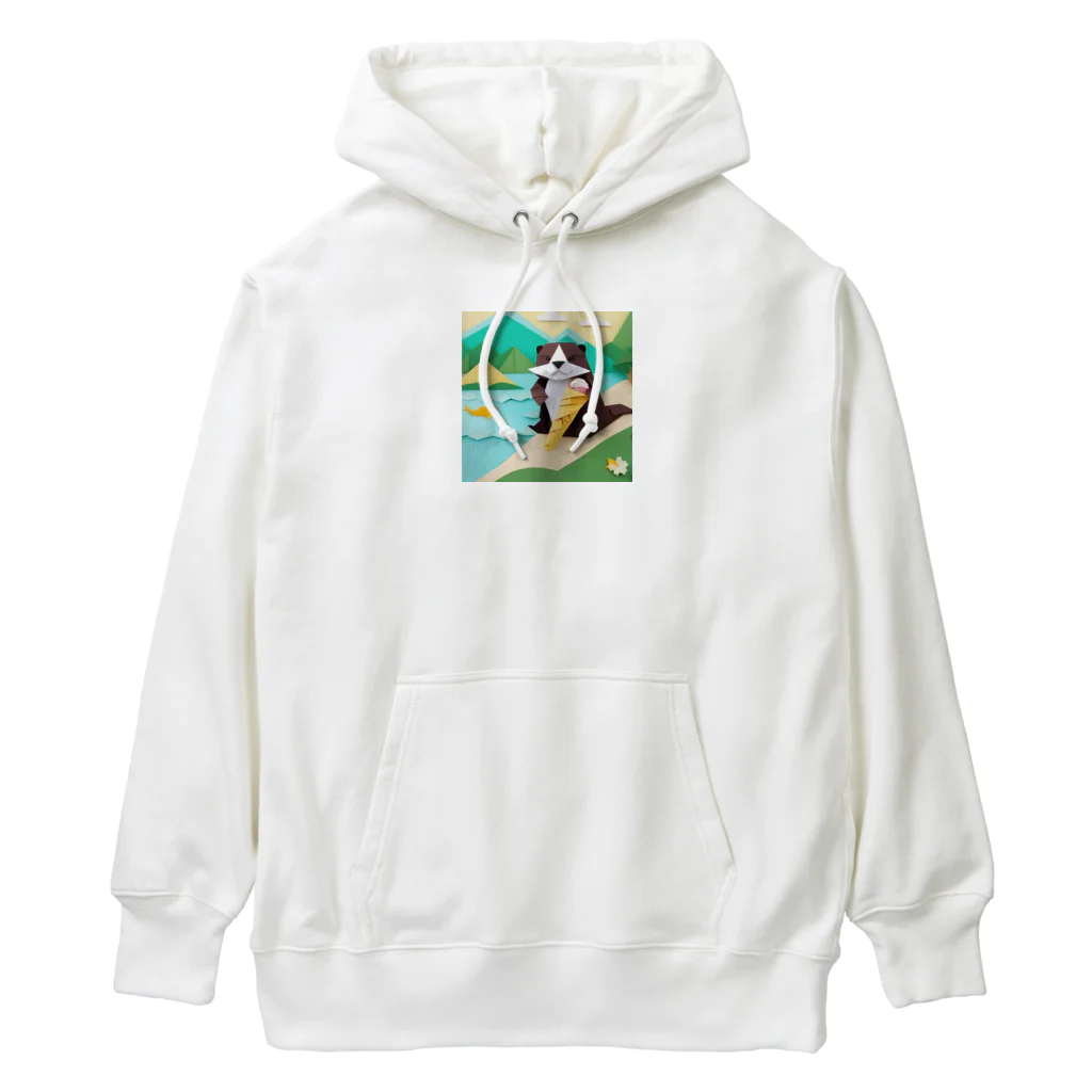 yumiceのice meets オリガミカワウソ Heavyweight Hoodie