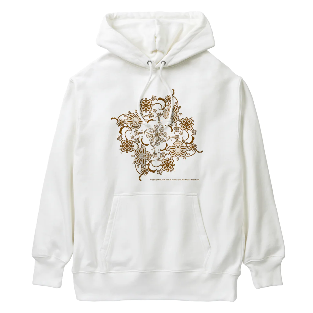 ファンシーTシャツ屋のゴールドフラワー Heavyweight Hoodie