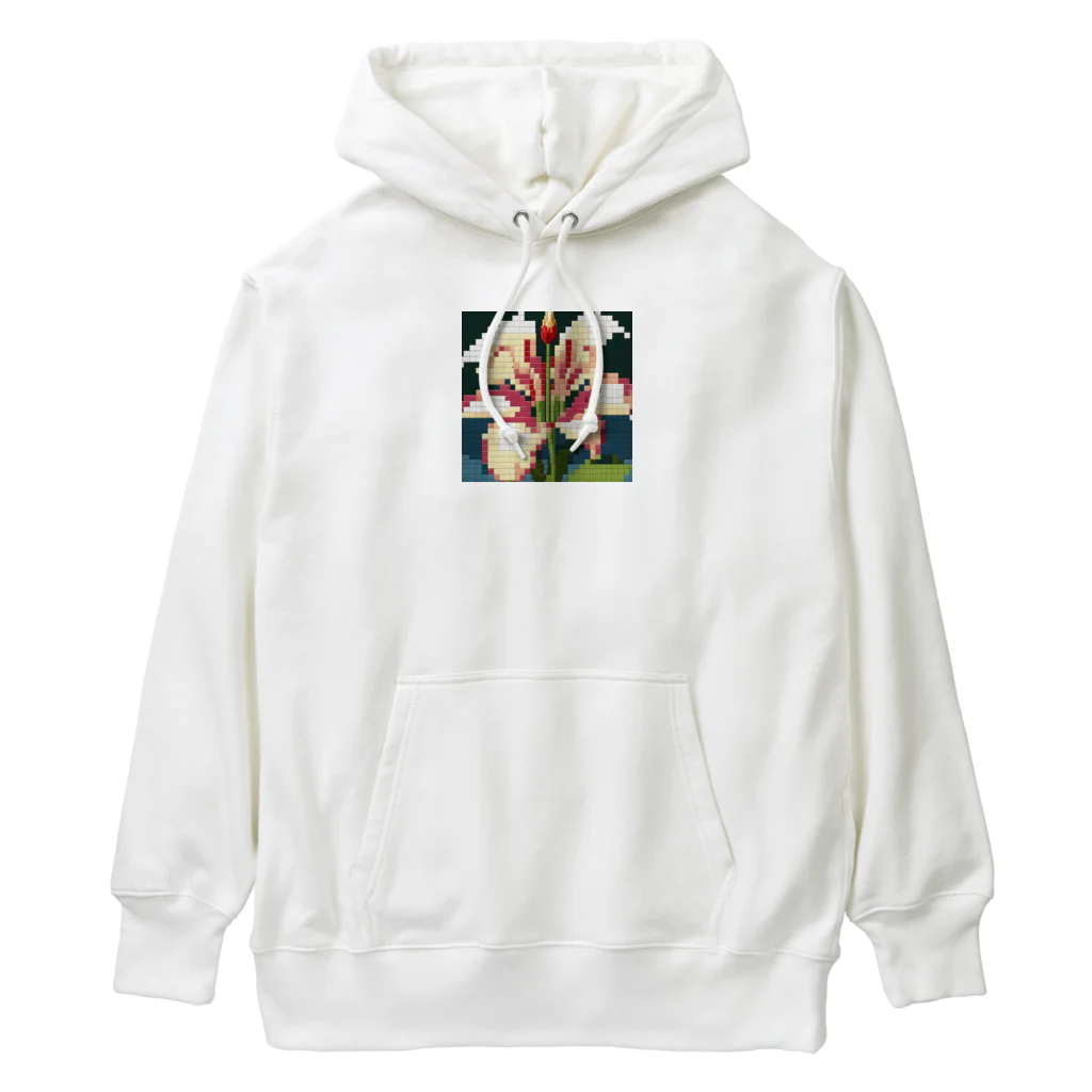 noaru633のドット絵のユリ Heavyweight Hoodie