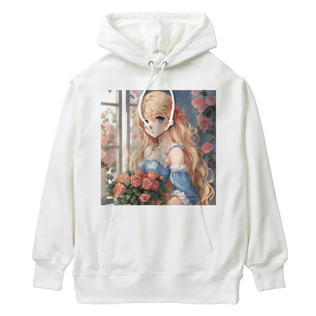 プリンゴブリンの花束バラ子さん Heavyweight Hoodie