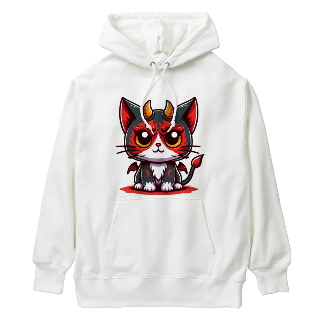 zuuu-の！結構強い悪魔にゃんこ！ Heavyweight Hoodie