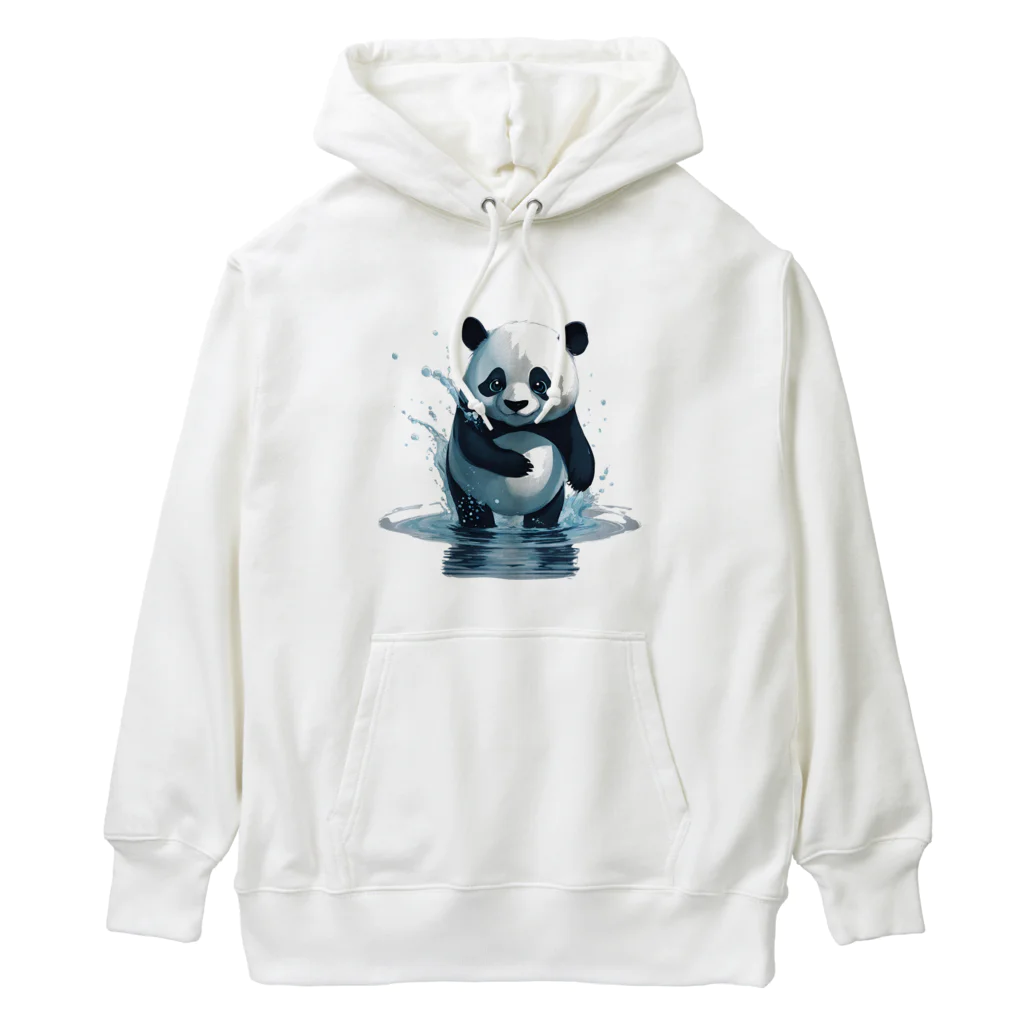 waterpandaのパンダの水遊び Heavyweight Hoodie