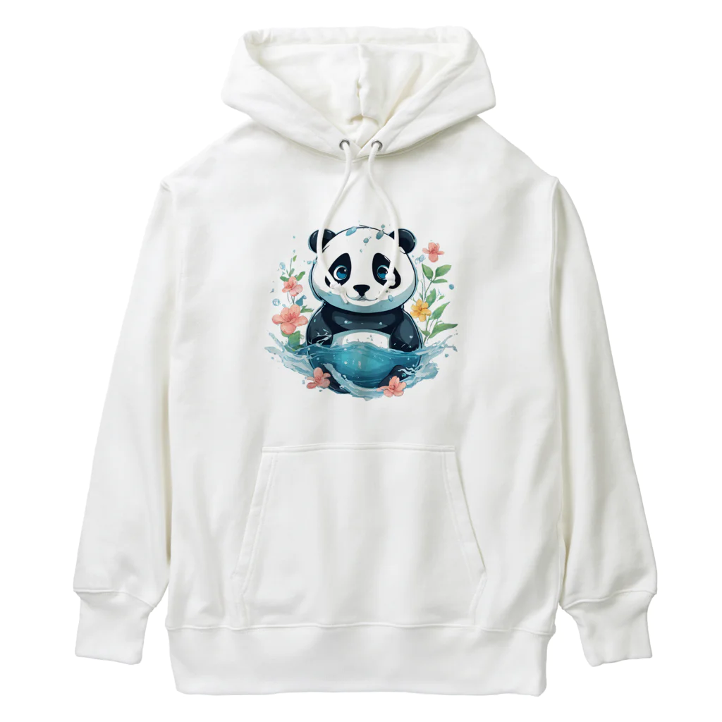 waterpandaの水中のパンダ Heavyweight Hoodie