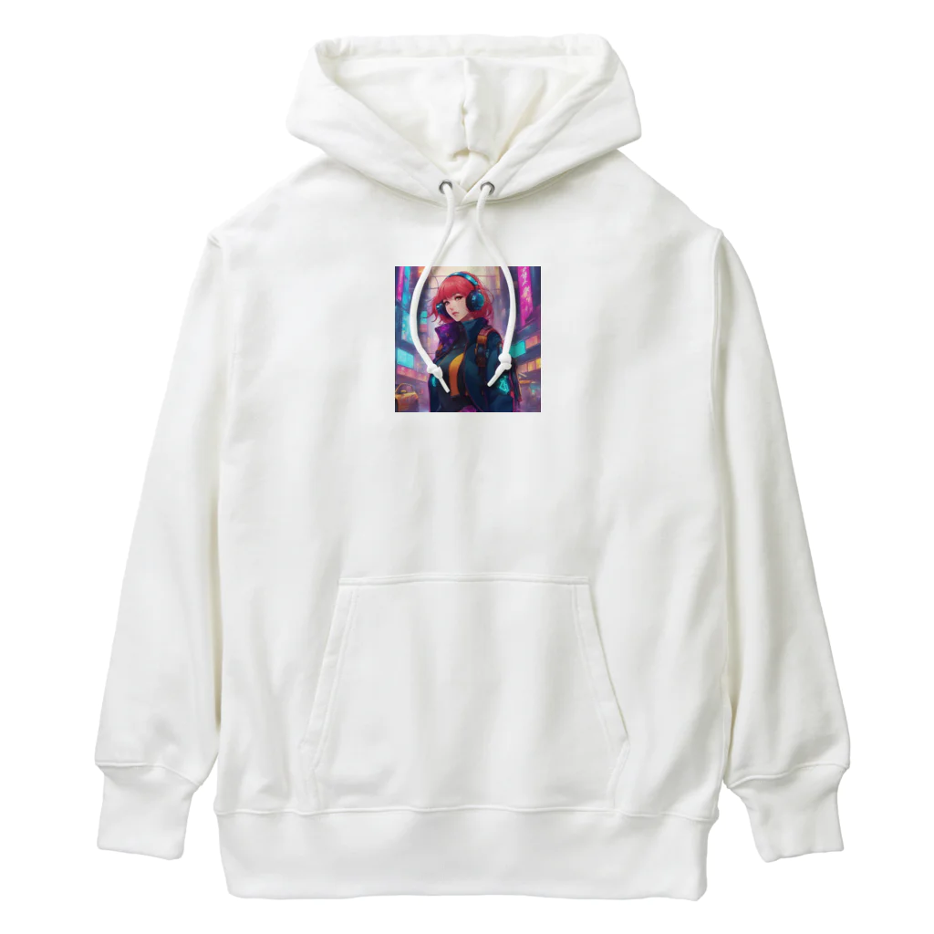 saka7914のサイバー女子 Heavyweight Hoodie