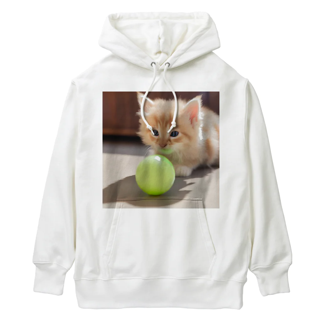 SkyBlueのもふもふな子猫 Heavyweight Hoodie