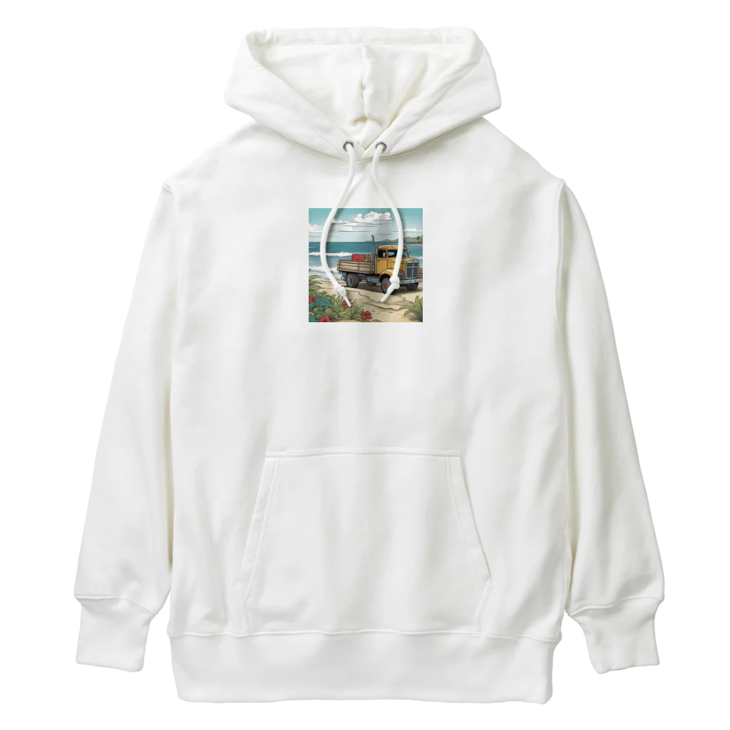 どうぶつやのハワイ　ピックアップトラック Heavyweight Hoodie