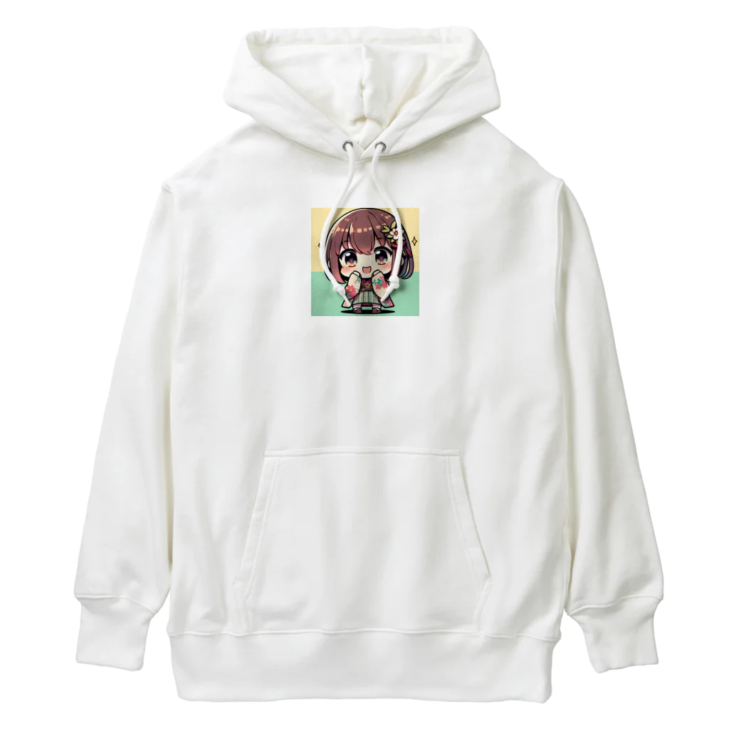 takecooの和服女子 Heavyweight Hoodie