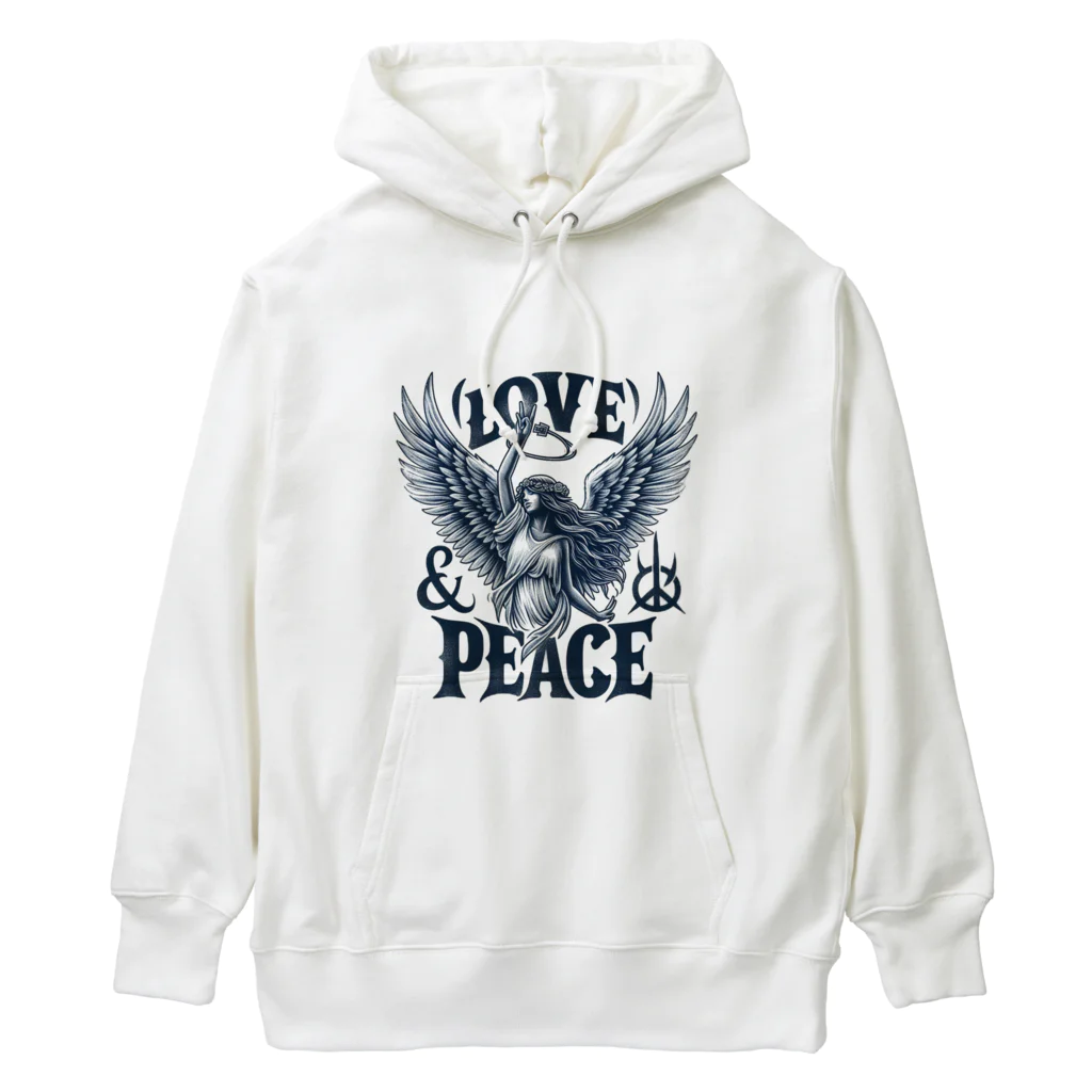 ロック堂のLOVE & PEACE Heavyweight Hoodie