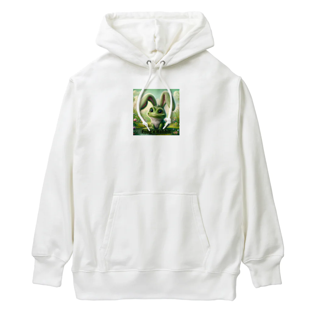 5168のカエルｘウサギ Heavyweight Hoodie