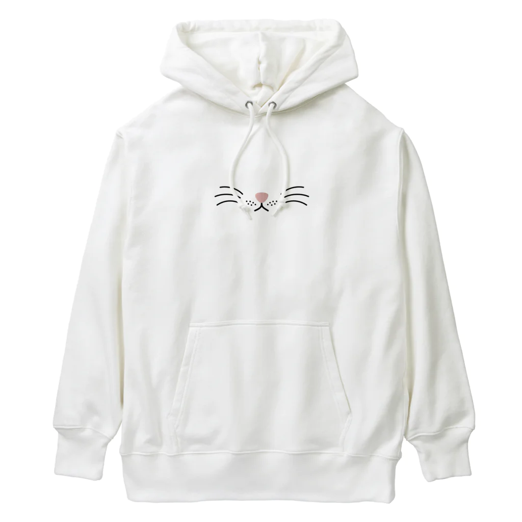 あにまるマスクのシンプルでかわいい猫の顔01 Heavyweight Hoodie