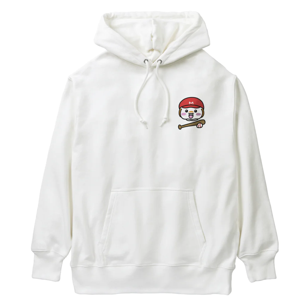 マッシュ・ラビのマッシュ・ラビ(赤・野球) Heavyweight Hoodie