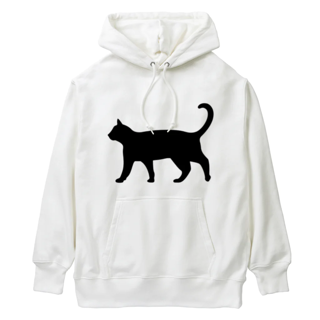 Teatime ティータイムの黒猫は見ていた　ねこ Heavyweight Hoodie