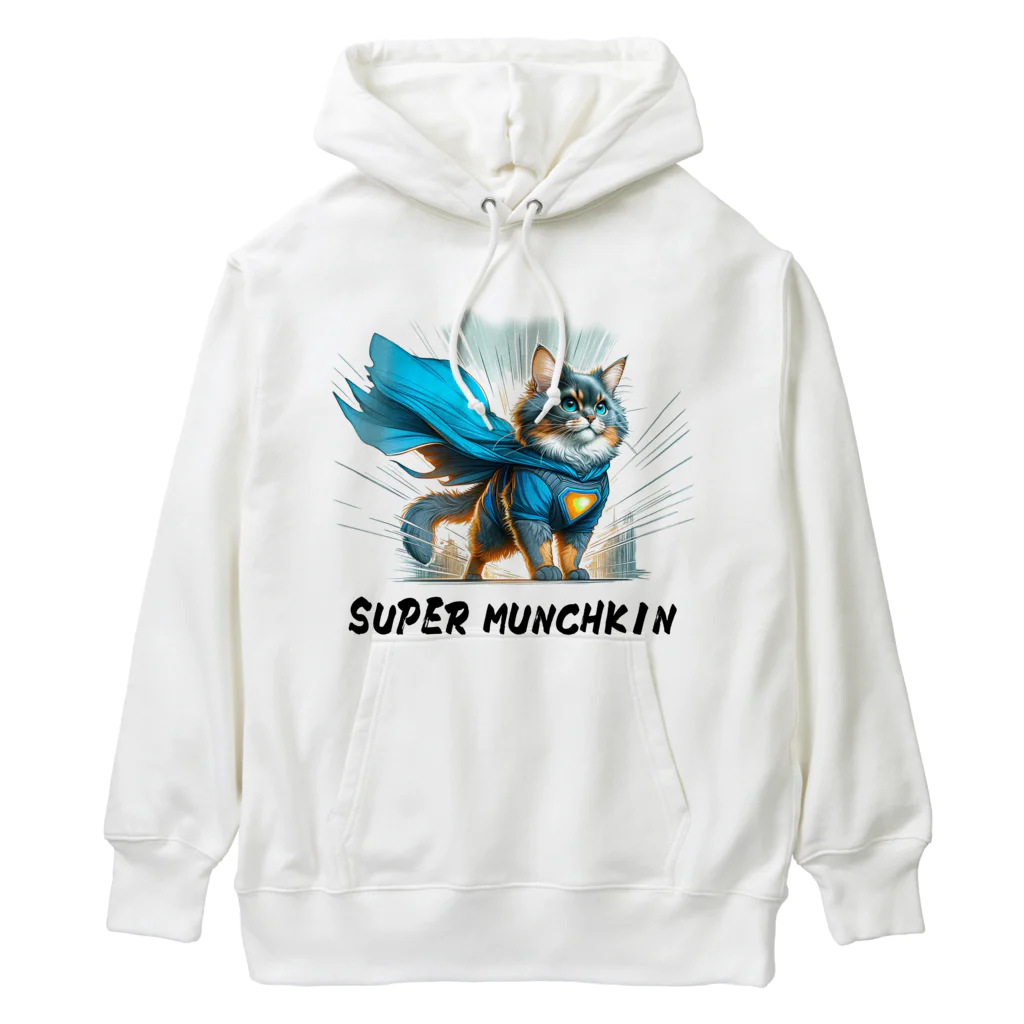 猫武者(NekoMusya)のSUPER MANCHKIN 参上！ Heavyweight Hoodie